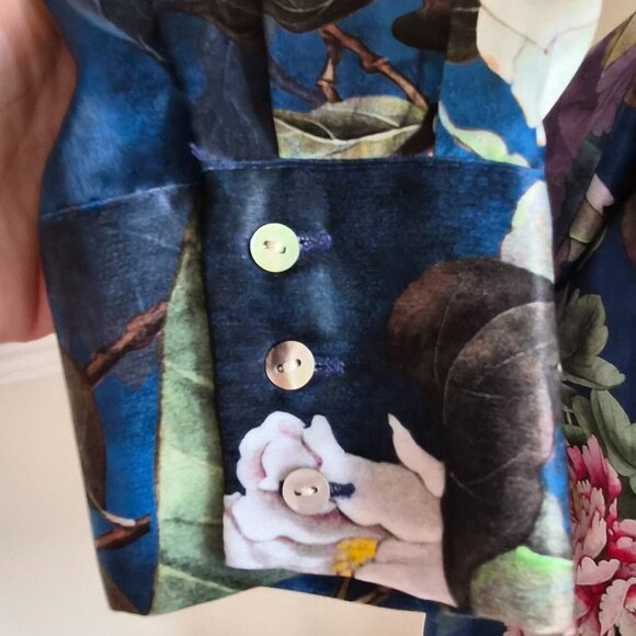 Zara Cropped Floral Top, Size M - Picture 6 of 8